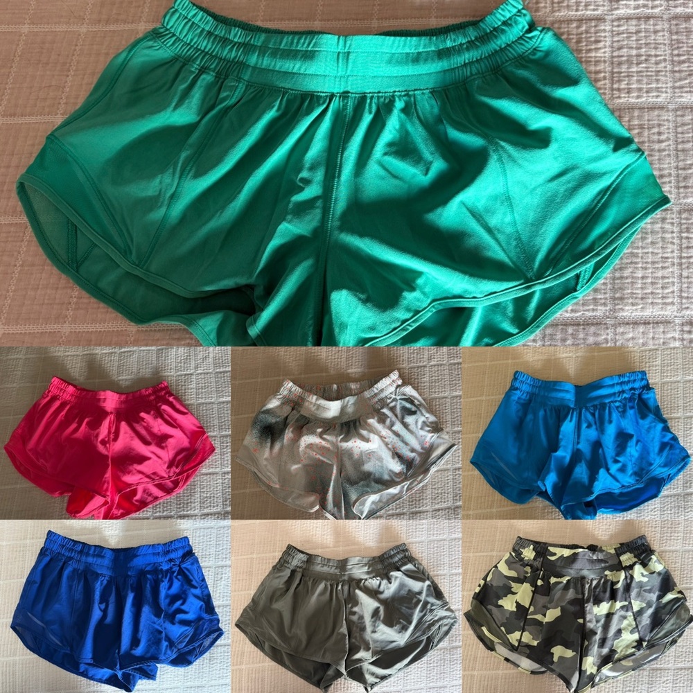 lululemon athletica Womens Athletic Shorts - Teal & Assorted Colors